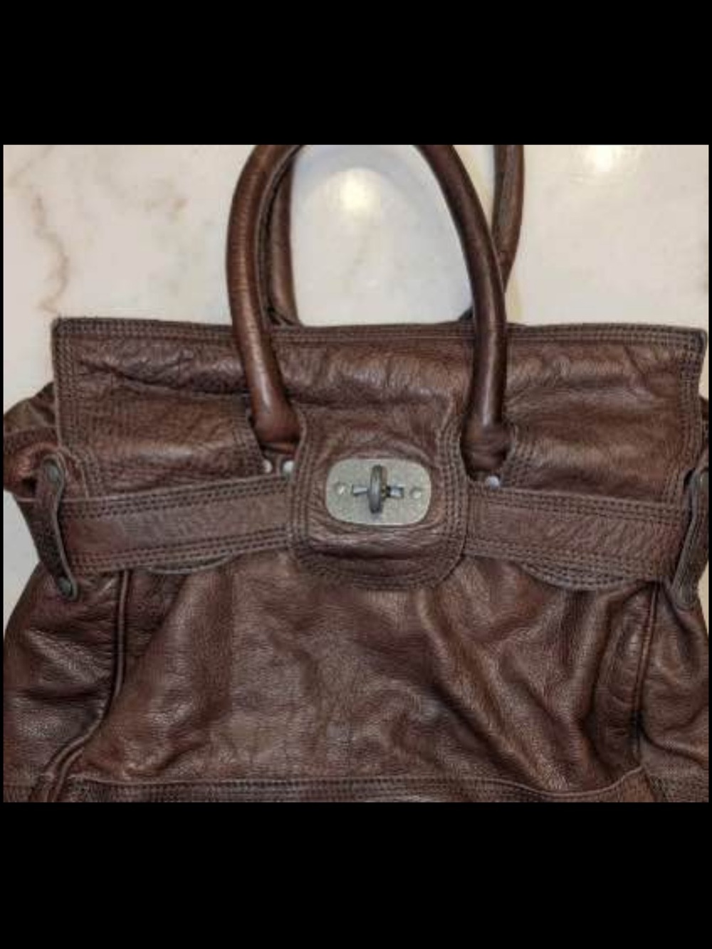 Firkin Liebeskind Berlin Brown Pebbled Leather